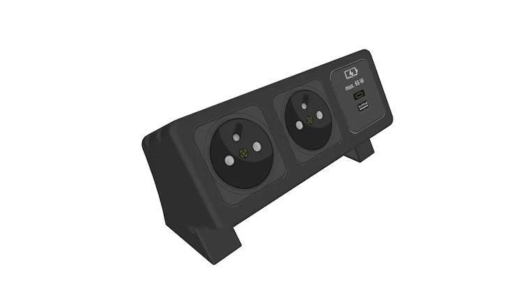 Netbox Compact Dataflex Surface-Mounted Netbox Slim Desk | Buro International