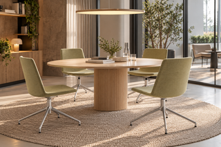 Gaber | JUBEL CHAIR UPHOL. 4 BLADE POLISHED SWIVEL BASE | 291.26/IEL