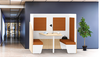 Buronomic Calme workstation pod for two people, product image 7