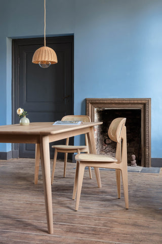 Titus dining chair cane seat