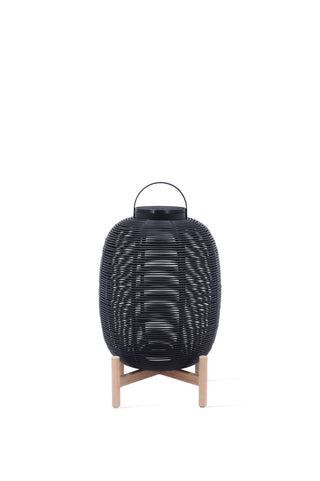 Tika lantern teak base