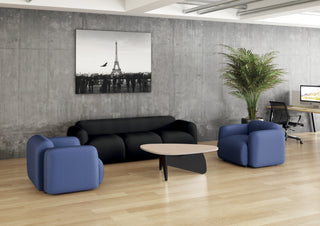 Buronomic Galet salontafel in zwart en wire oak