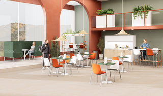 Table Buronomic Guest Berlingot en blanc et sauge
