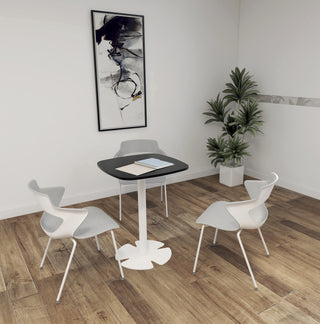 Table lounge Buronomic Guest Berlingot en blanc et noir