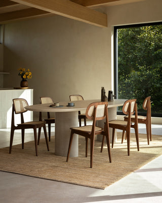 Titus dining chair cane seat