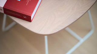 Détail de la coque en bois Mobitec Pamp avec structure blanche