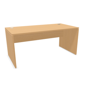 Bureau Buronomic Retro à piètement panneau en hêtre